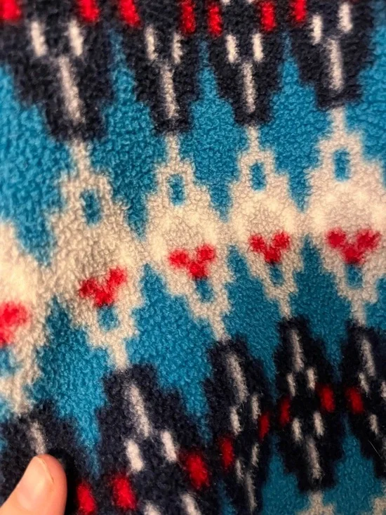 2016 Patagonia Synchilla SnapT Pullover Fleece Forest Carpet Deep Sea Blur Aztec - Picture 6 of 7